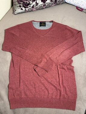 Scotch & Soda Men’s Heathered Rose Crewneck Sweater